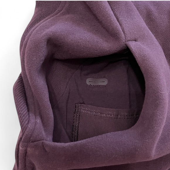 LULULEMON Floral Flock Pullover Black Cherry Purple Velvet Sz 8 - Picture 10 of 13